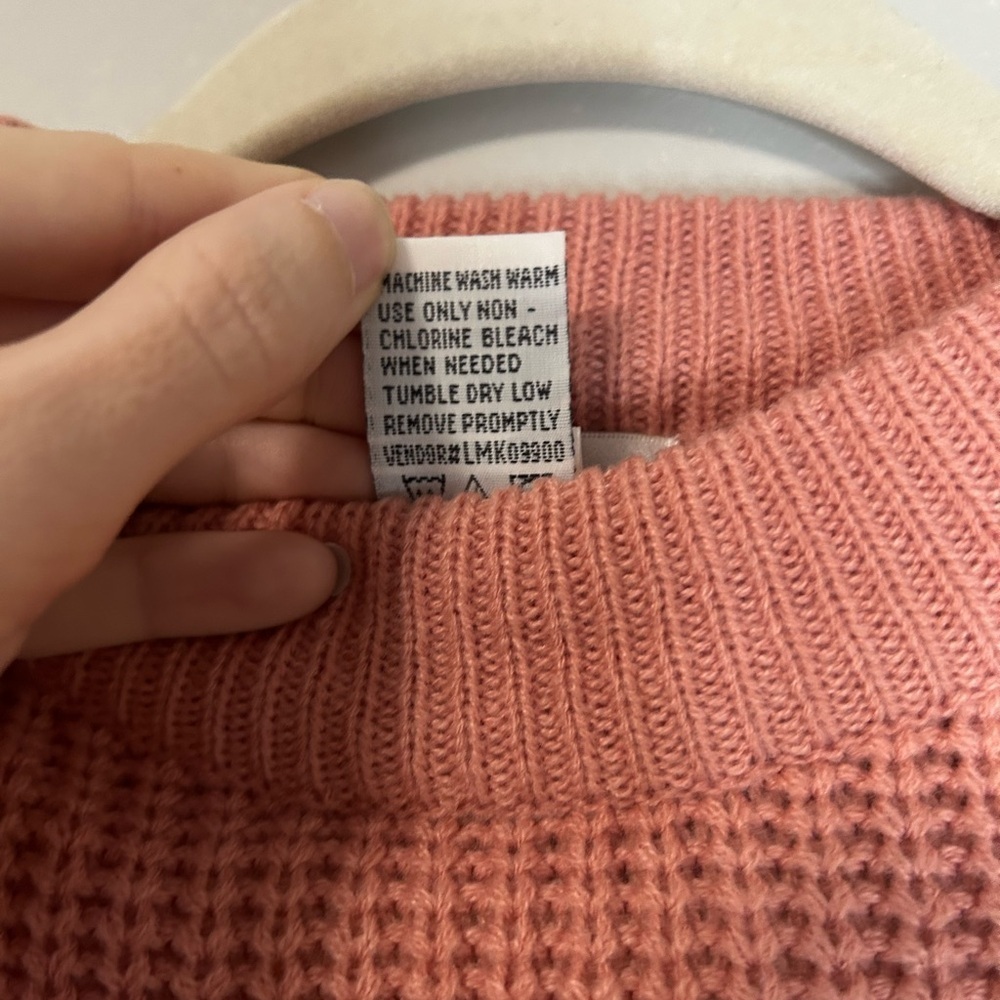 NEW Roaman's waffle Knit Sweater, Size M - Picture 4 of 7